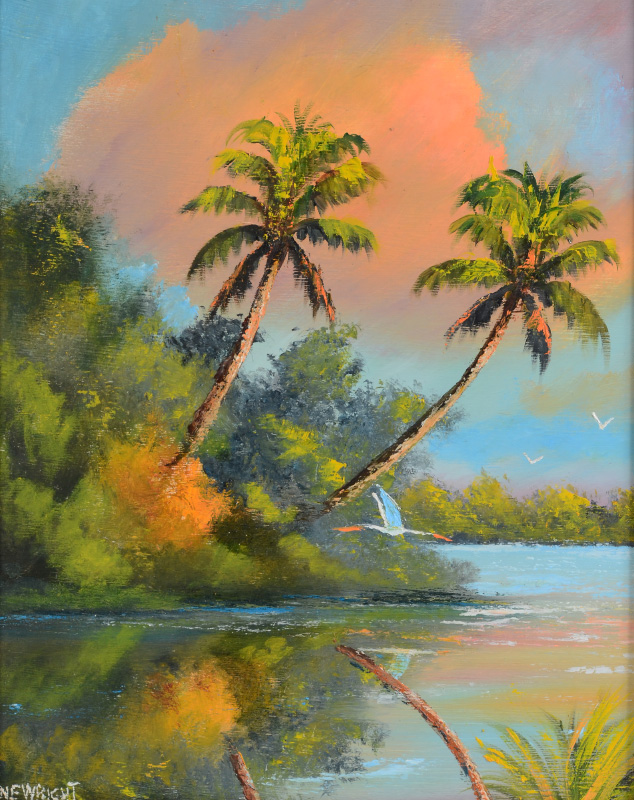 Appraisal: WRIGHT Norman American th Century nd Generation Florida Highwaymen back