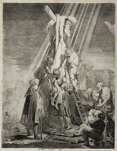 Appraisal: REMBRANDT VAN RIJN The Descent from the Cross Second Plate