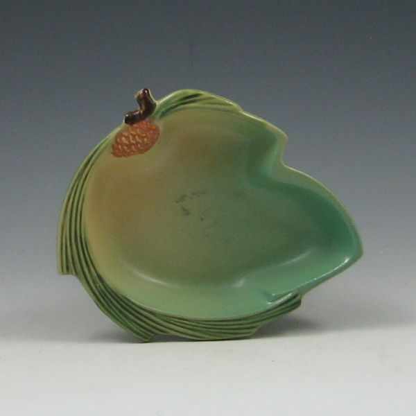 Appraisal: Roseville Pine Cone Candy Dish green marked Roseville USA ''w