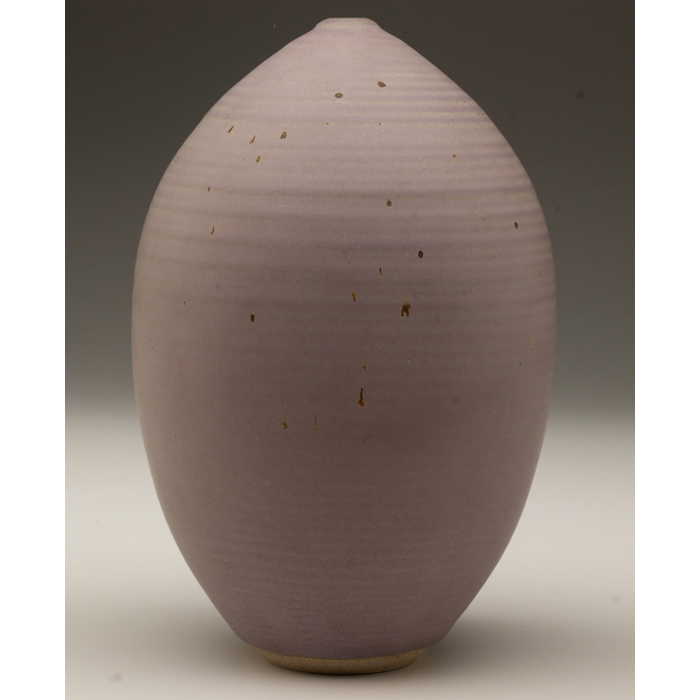 Appraisal: Otto Heino vase bulbous shape covered in a light purple