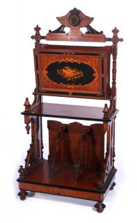 Appraisal: A HORNER QUALITY RENAISSANCE REVIVAL INLAID MUSIC STAND A very