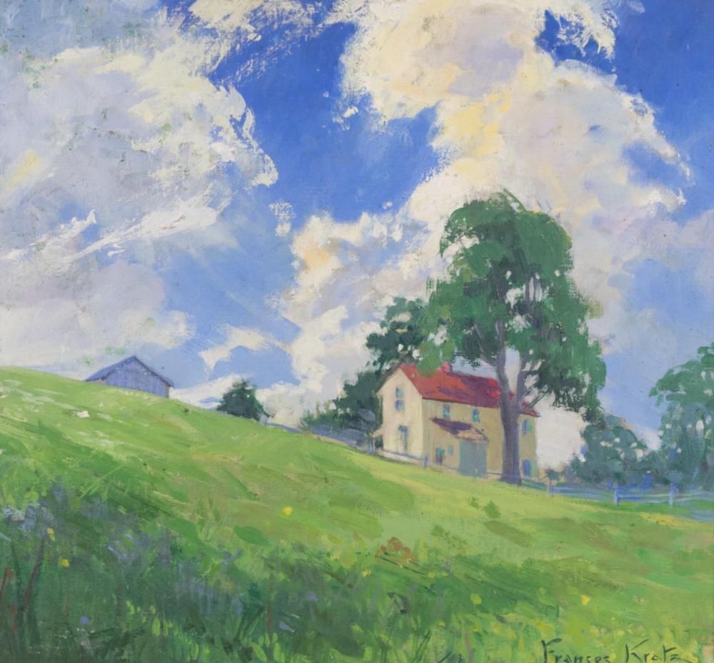 Appraisal: FRANCES KRATZ SCHANTZ Pennsylvania - oil on board field and