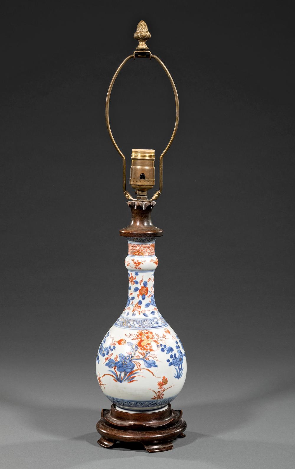 Appraisal: Chinese Imari Porcelain Bottle Vase probably th c decorated with