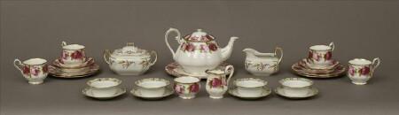 Appraisal: Royal Albert Gilt and Polychrome Decorated Porcelain Part Tea Service