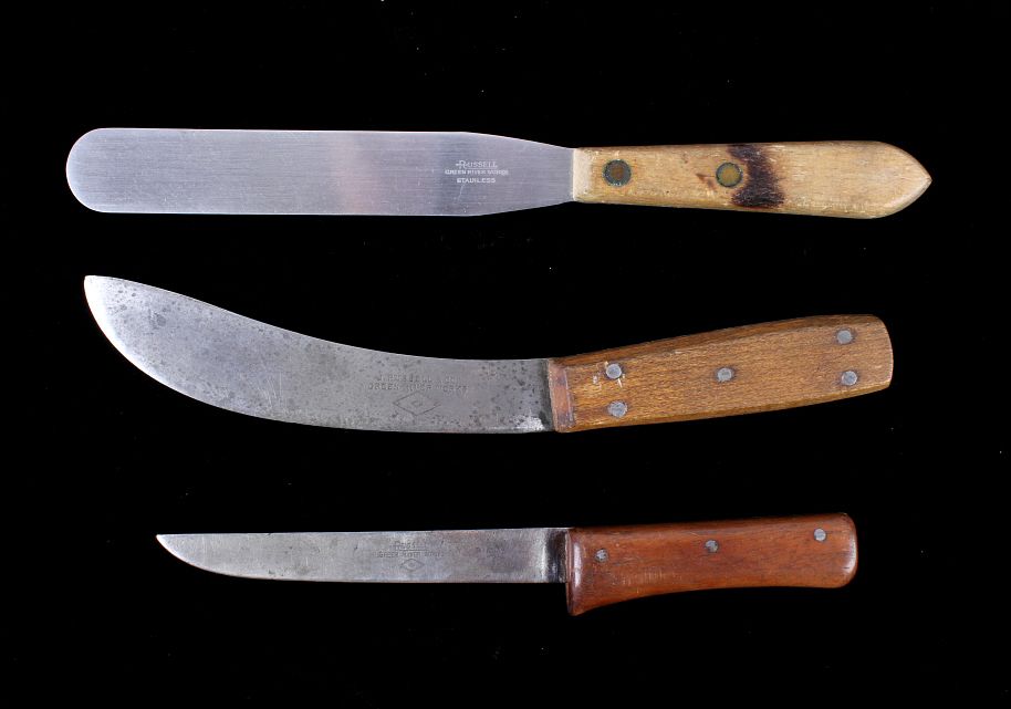 Appraisal: J Russell Co Green River Works Knife Collection For your