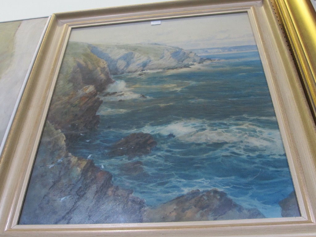 Appraisal: Watercolour coastal scene unsigned