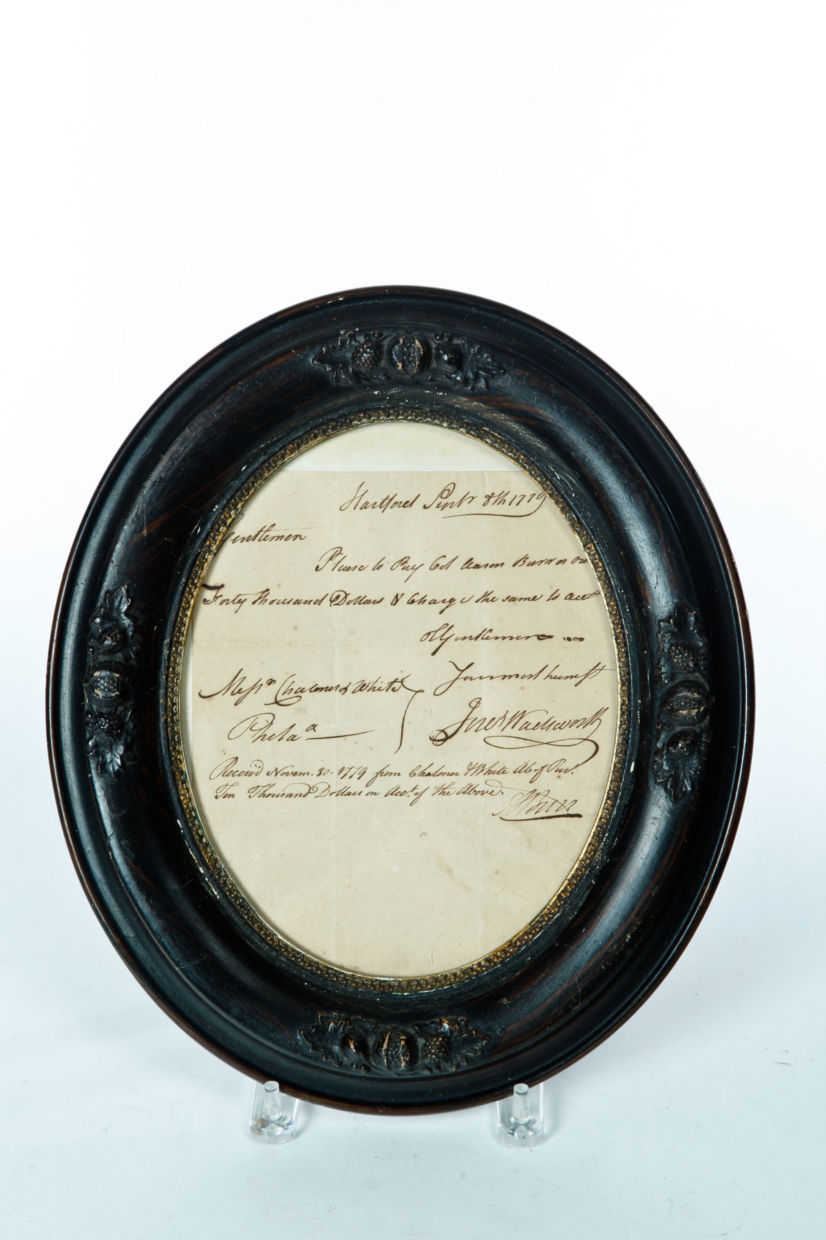 Appraisal: AARON BURR SIGNED REVOLUTIONARY WAR DOCUMENT An order to pay