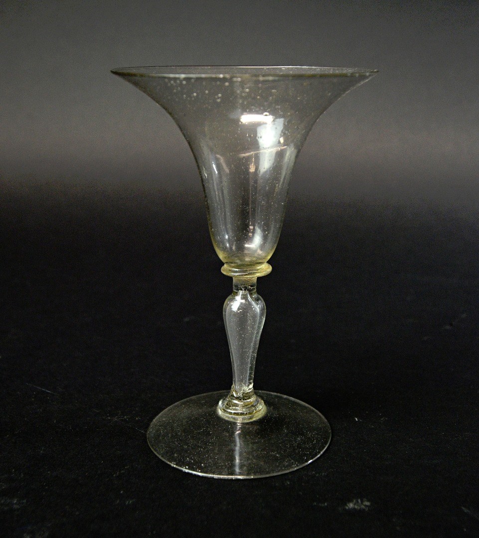 Appraisal: A Facon de Venise wine glass of late th century