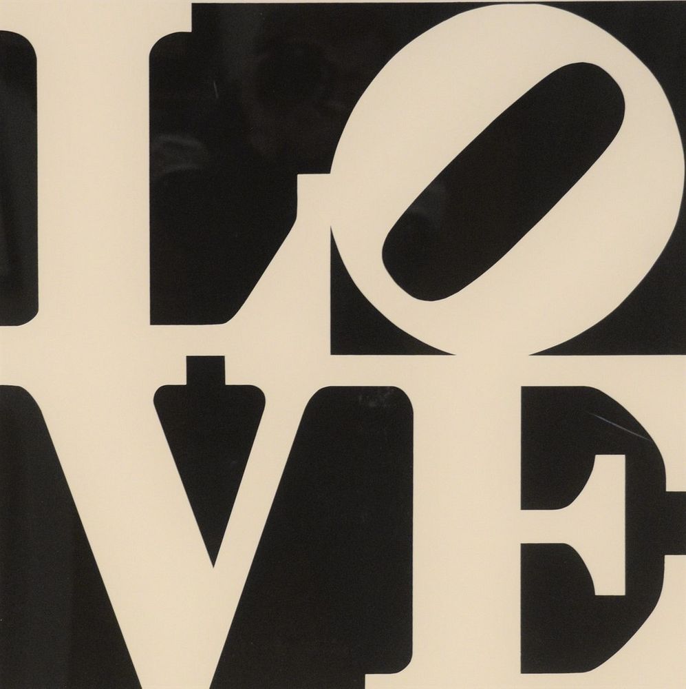 Appraisal: Robert Indiana American b Love from Book of Love screenprint