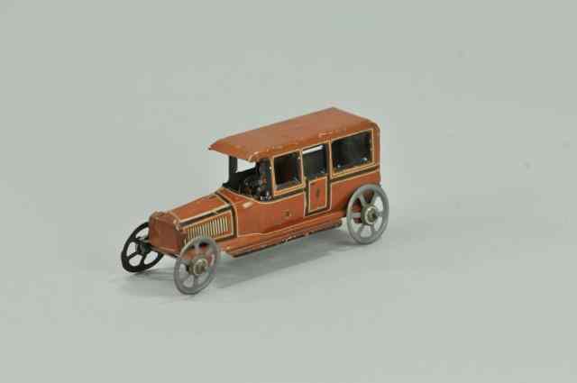 Appraisal: FISCHER LIMOUSINE PENNY TOY Germany c lithographed tinplate finished in