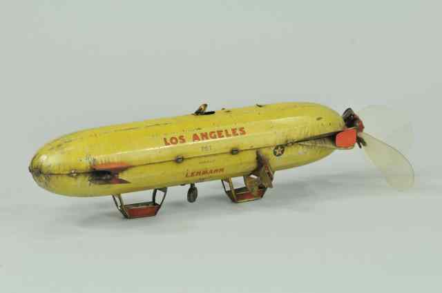 Appraisal: LOS ANGELES DIRIGIBLE Lehmann Germany lithographed tin largest of the