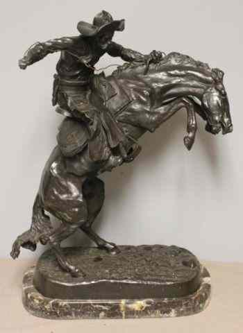 Appraisal: Bronze ''Bronco Buster'' After Frederick Remington From a Manhattan NY