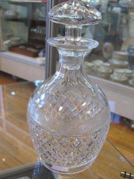 Appraisal: TUDOR CUT CRYSTAL DECANTER