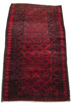 Appraisal: A Balooch Carpet Apprx ' x ' Deep red and