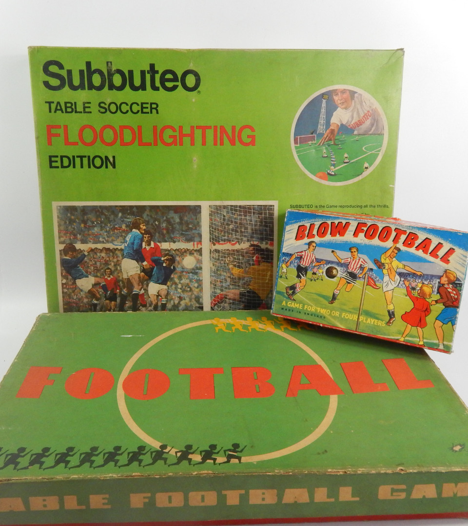 Appraisal: Subbuteo etc to include the floodlighting edition a box blow