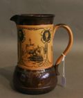 Appraisal: A Doulton Lambeth salt glazed stoneware commemorative jug of 'Nelson