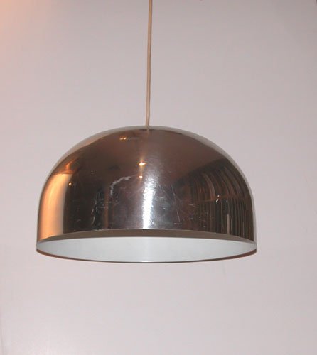 Appraisal: Artist c Title Mid Century Modern Aluminum Pendant Light Date