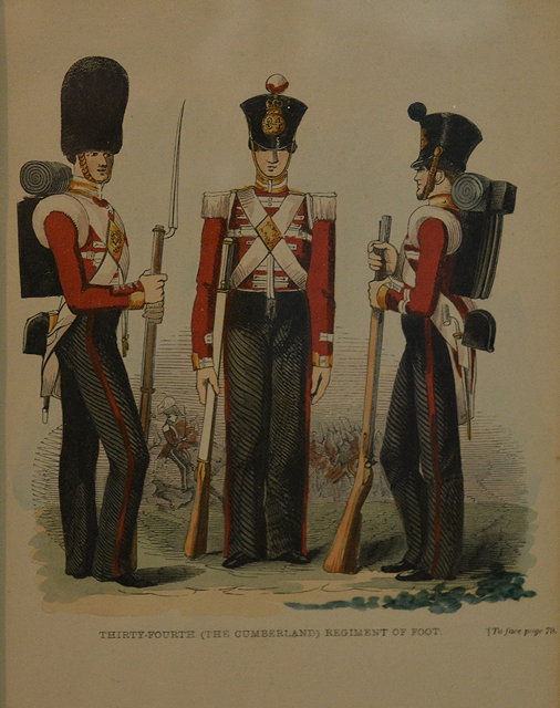 Appraisal: Military printsAfter R Simkin The Kings Own Royal Lancaster Regiment