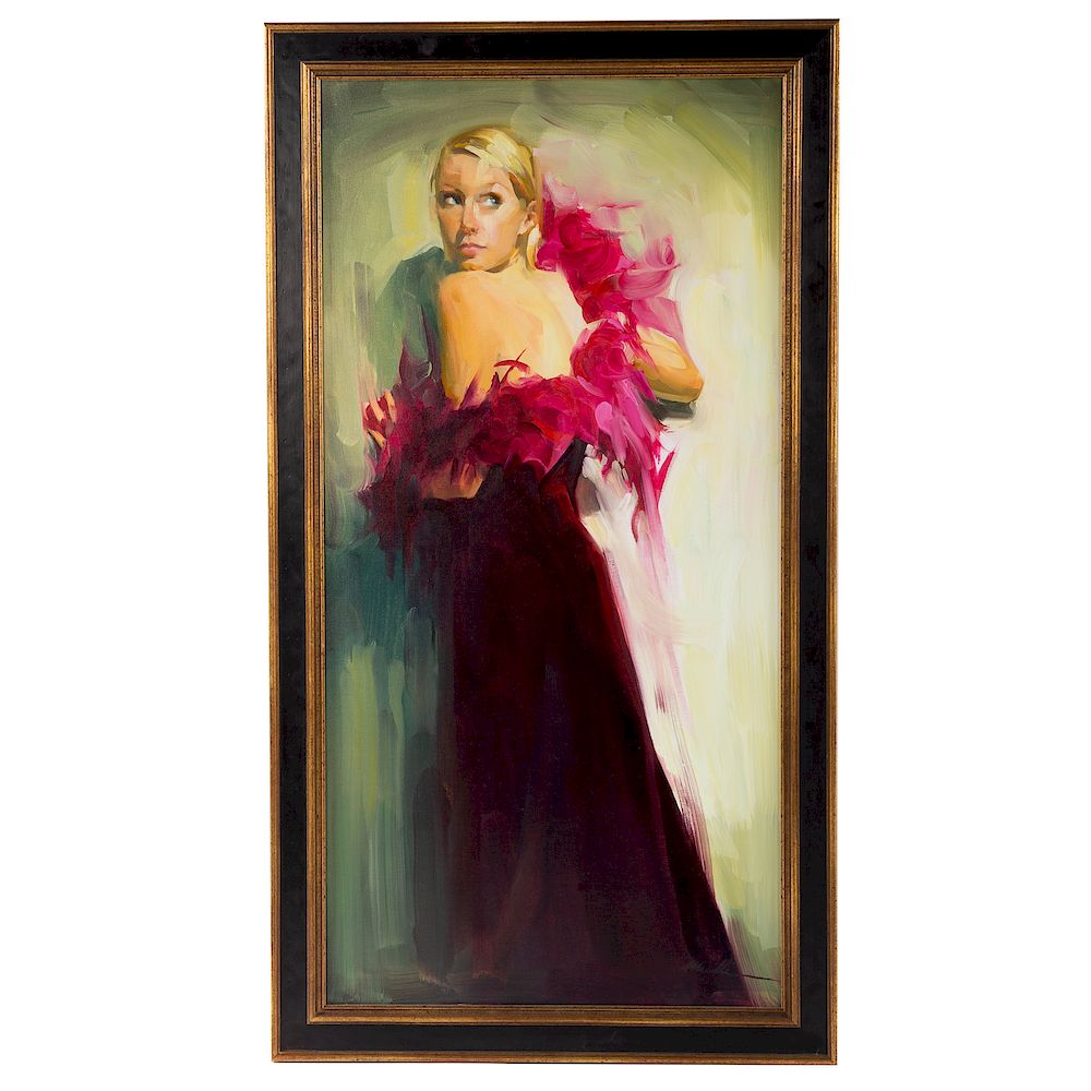 Appraisal: Michelle Torrez Wild Orchid American b Oil on canvas signed