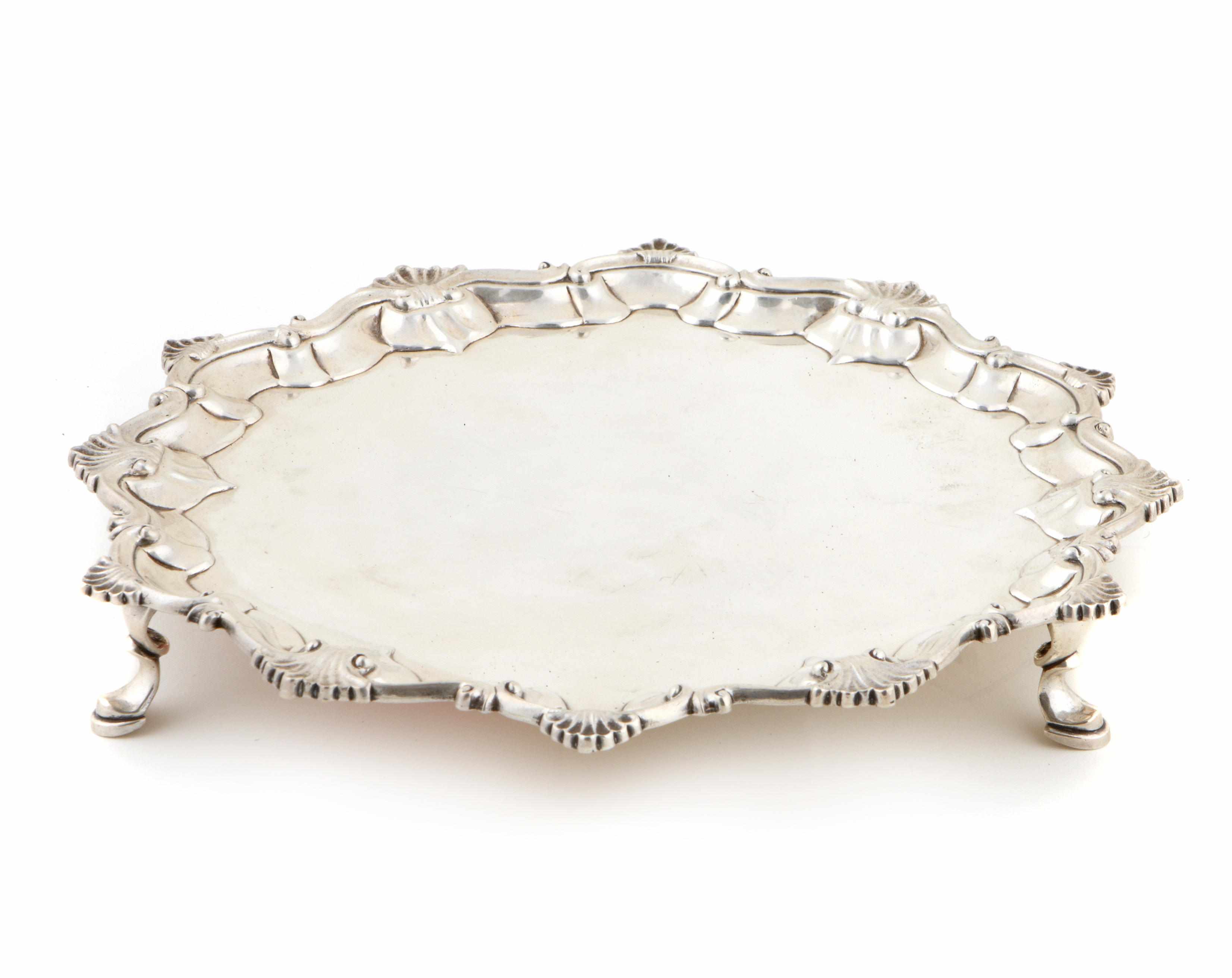 Appraisal: A George III sterling silver salver Richard Rugg London Height