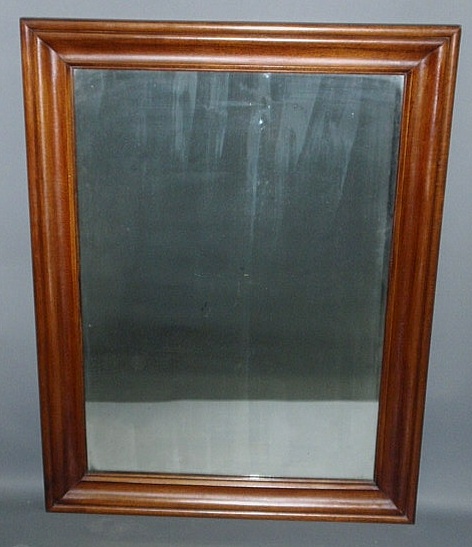 Appraisal: Mahogany framed mirror x