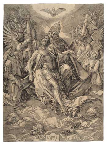 Appraisal: ALBRECHT D RER The Holy Trinity Woodcut x mm x