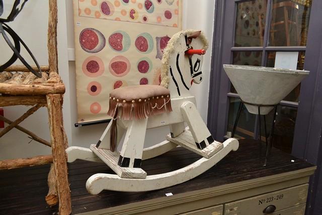 Appraisal: A 'S ROTARY CHILDREN'S ROCKING HORSE