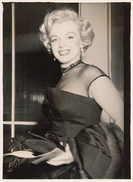 Appraisal: A Marilyn Monroe rare black and white photograph circa A