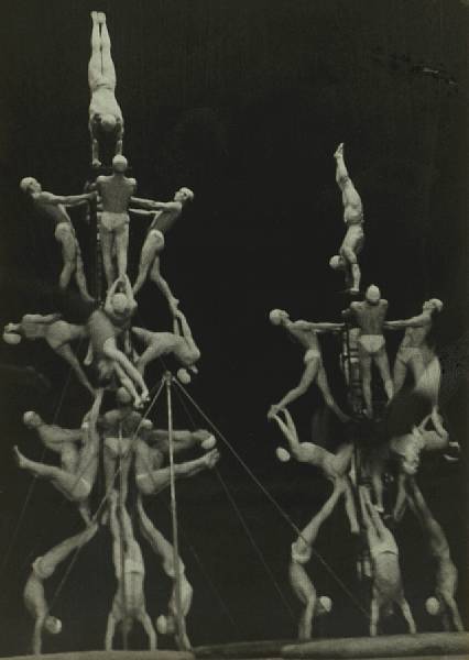 Appraisal: n a Alexander Rodchenko Russian - Circus acrobats Theatre of