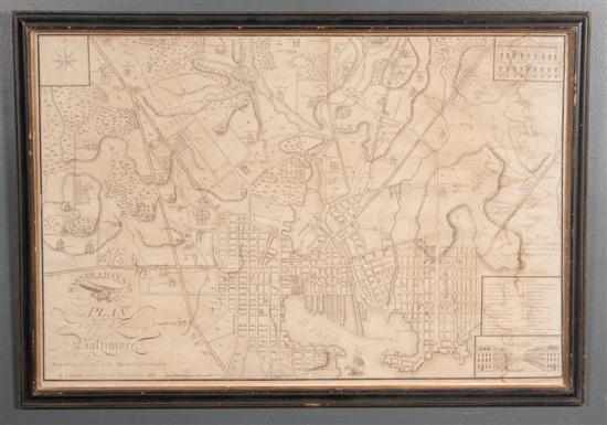 Appraisal: Map ''Warner and Hanna's Plan of the City and Environs