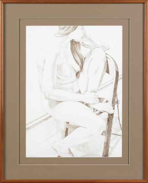 Appraisal: Philip Pearlstein American b lithograph of a nude woman signed