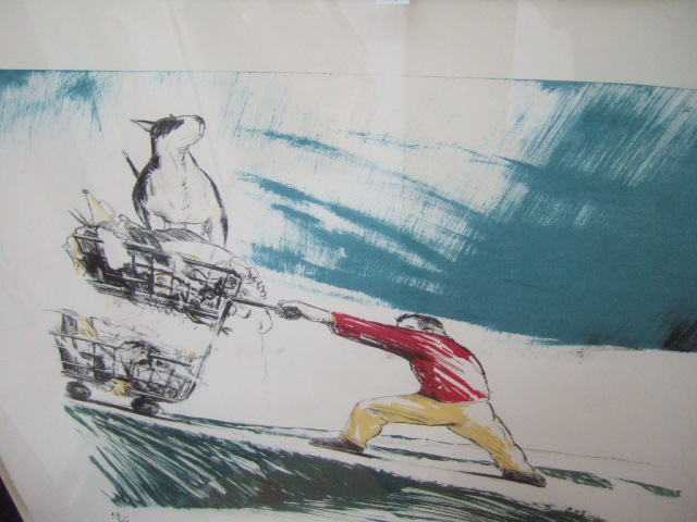 Appraisal: Ray Richardson b You Cowson screenprint signed and dated '