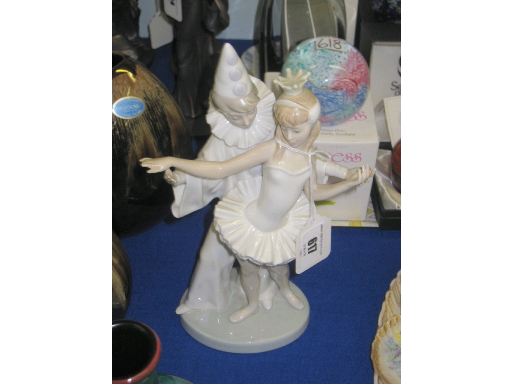 Appraisal: Lladro figure 'Carnival Couple' slight def