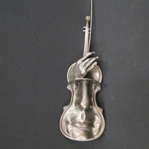 Appraisal: Ari Harpaz Bronze Violin Player long well known Israel artist