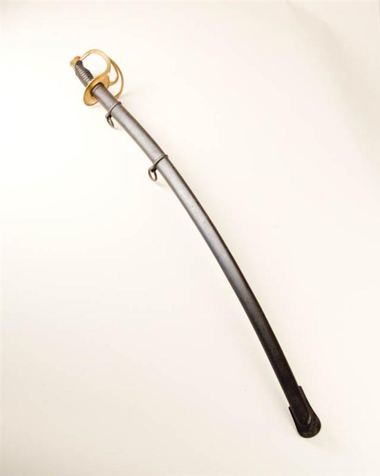 Appraisal: A c Light Cavalry Saber and Scabbard with an unmarked