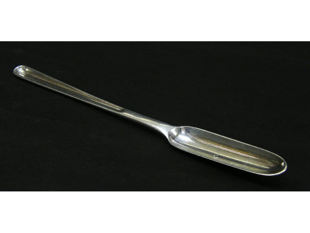 Appraisal: George III silver marrow scoop maker PB AB WB London