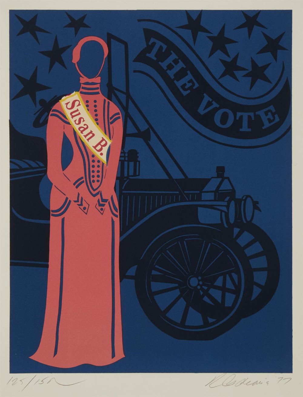 Appraisal: Robert Indiana - American Susan B Anthony The Vote Serigraph