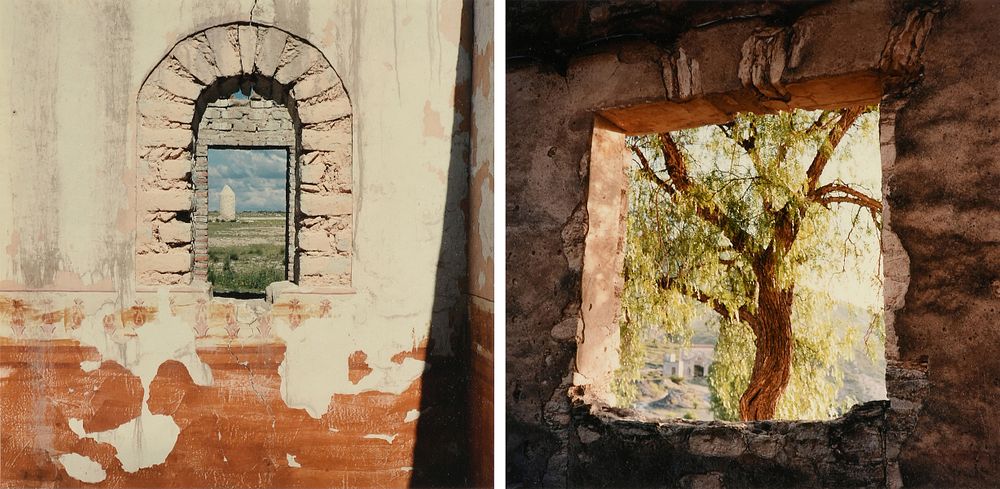 Appraisal: GEOFF WINNINGHAM American Texas b TWO PHOTOGRAPHS Pozos and Pozos