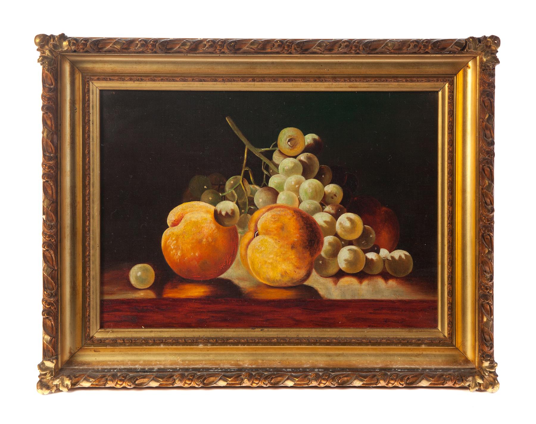 Appraisal: STILL LIFE AMERICAN SCHOOL LATE TH CENTURY Oil on canvas