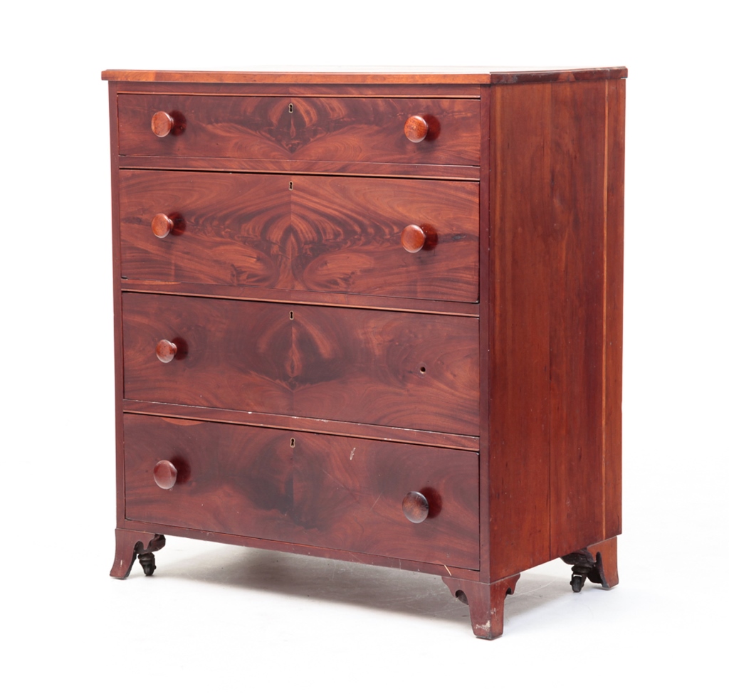 Appraisal: First quarter th century cherry and mahogany with pine secondary