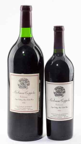 Appraisal: Niebaum Coppola total bottlesVintage Rubicon bn magnum Vintage Rubicon bn