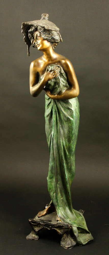 Appraisal: - Art Nouveau Bronze by Alliot Art Nouveau bronze by