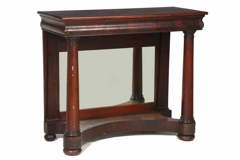 Appraisal: PIER TABLE - Period Empire Pier Table in mahogany and