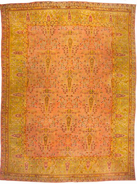 Appraisal: An Oushak carpet West Anatolia late th century size approximately