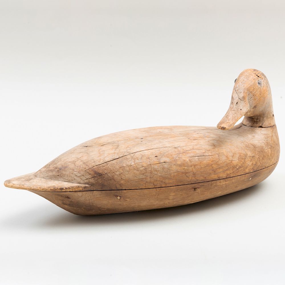 Appraisal: Mallard Duck Decoy by Robert Elliston - Wood with glass