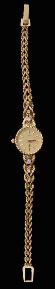 Appraisal: SWISS K GOLD AND DIAMOND LADY'S WRIST WATCH SIGNED PAUL