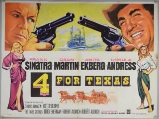 Appraisal: For Texas British Quad film poster Western starring Frank Sinatra