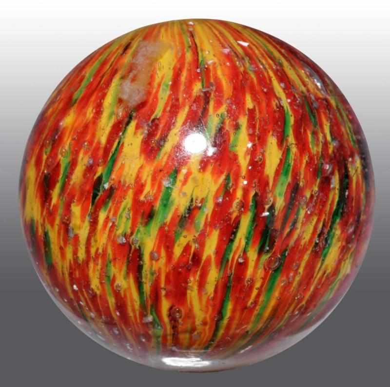 Appraisal: Onionskin Marble with Mica Description Original surface Yellow base with