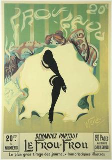 Appraisal: Print Lucien Lucien-Henri Weiluc French - Le Frou-Frou lithographic poster