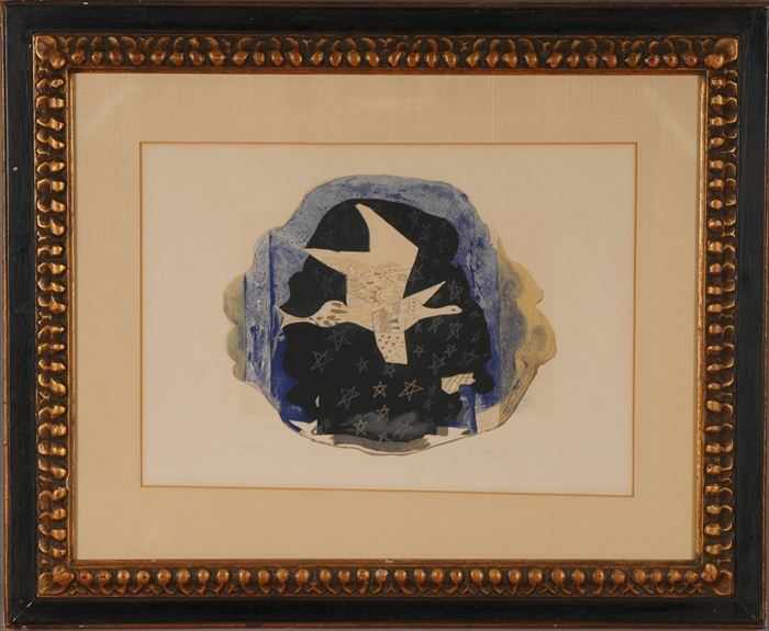 Appraisal: AFTER GEORGES BRAQUE BIRD IN NIGHT SKY Lithograph in color